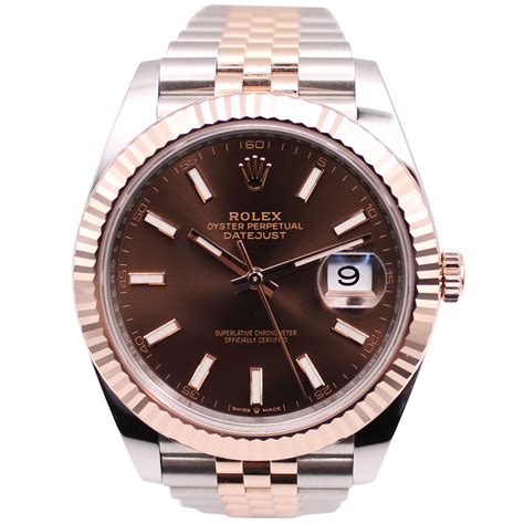 rolex datejust choco|rolex datejust 41mm chocolate dial.